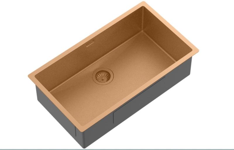 Ausmann Mosel veľký medený nerezový drez - PVD meď 74x40 univerzálny 1208970018