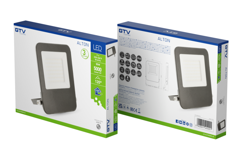 Reflektor ALTON, LED, 50W, 5000lm, 4000K, AC220-240V, IP65