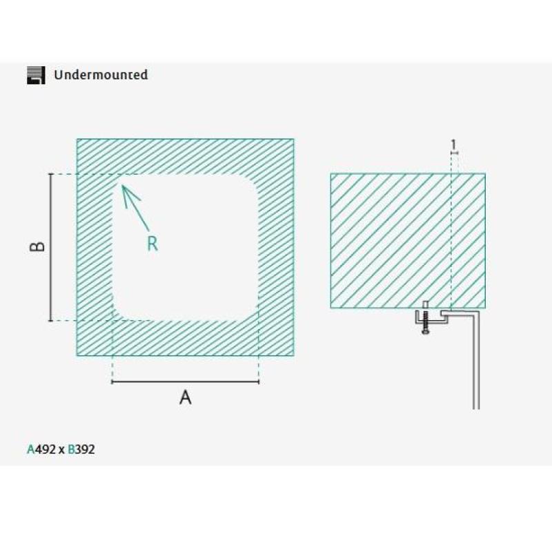 Banka IB5040 Nerezový Drez 50 x 40 cm Podstavba 1208970037