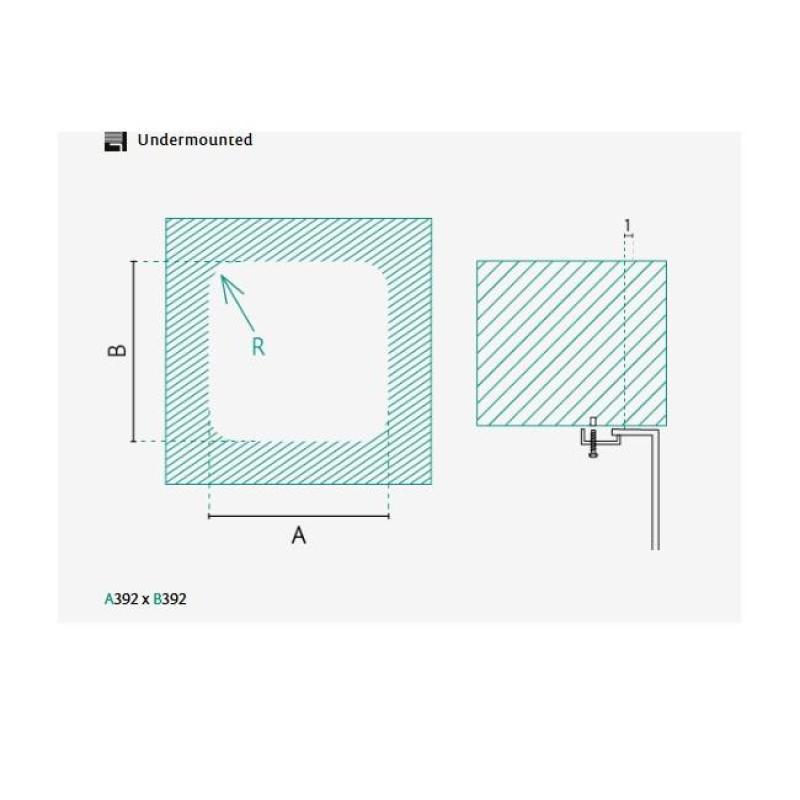 Banka IB4040 Nerezový drez 40 x 40 cm spodná montáž 1208970039