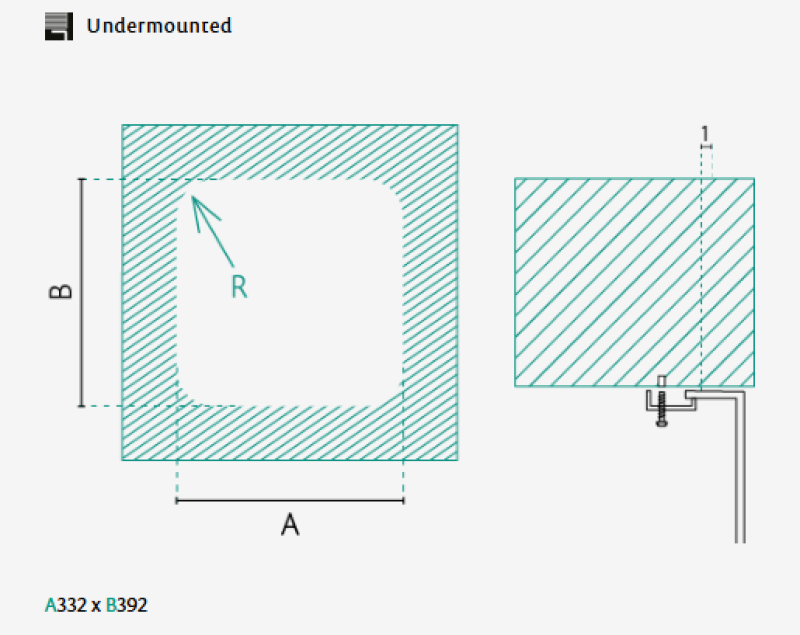 Banka IB3440 Nerezový Drez 34 x 40 cm Podstavba 1208970046