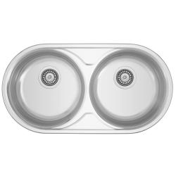 Banka Andalucia RVS Dvojitý Drez 835 x 440 cm Nadstavba a Vstavba 1208970050