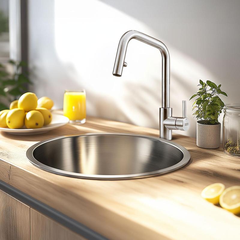 Banka R18380 Nerezová Okrúhla Umývadlo 45 cm Nadstavba 1208970055