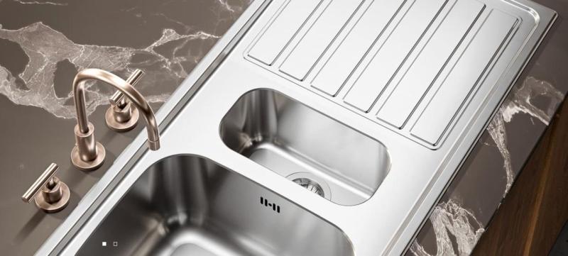 Banka Diplomat Nerezový dvojitý drez na montáž 80x44 cm 1208970059