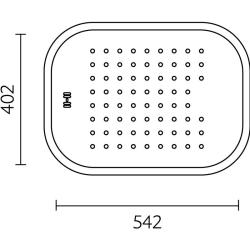 Banka Boston Nerezový plytký drez s odkvapkávacou miskou 542 x 402 mm Montáž na dosku 1208970073