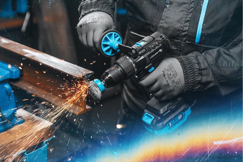 Högert Bezdrôtová vŕtacia mašina bez kefy 18V pre tehly, kameň, drevo, kov a plast