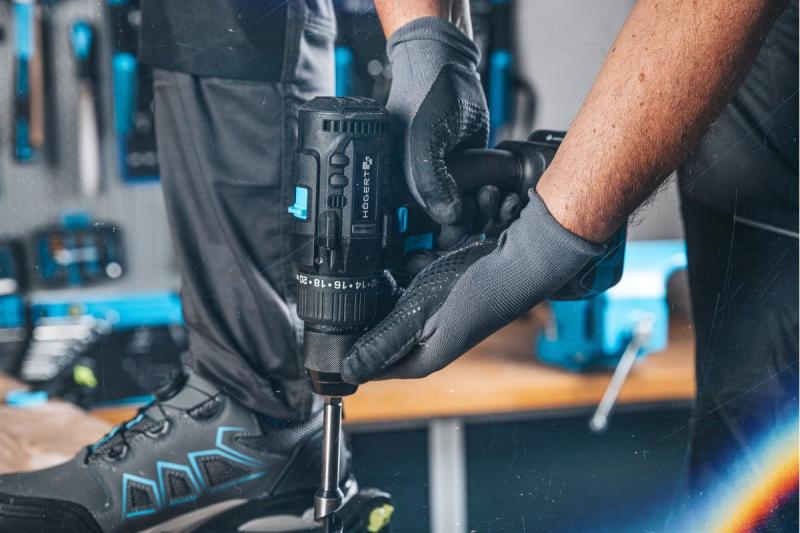 Högert Bezdrôtová vŕtacia mašina bez kefy 18V pre tehly, kameň, drevo, kov a plast