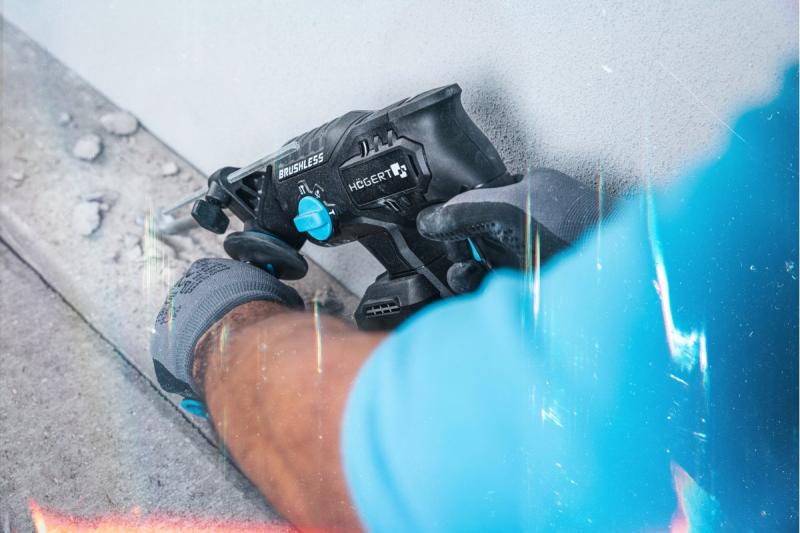 HÖGERT akumulátorová príklepová vŕtačka, bezuhlíková, 18V, s funkciou sekáča.