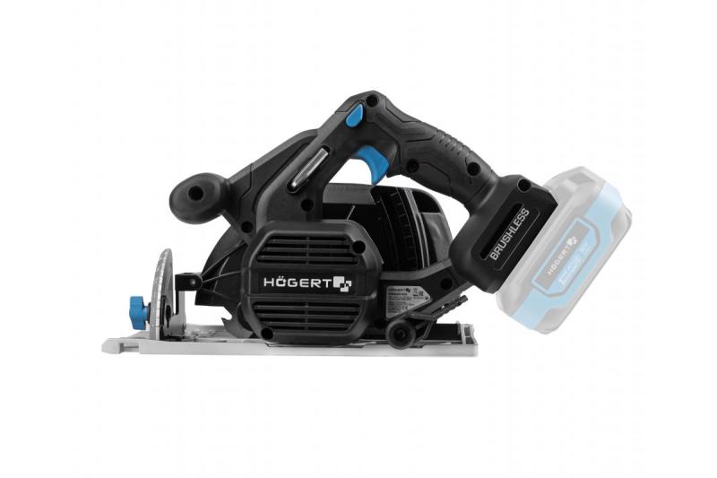 HÖGERT akumulátorová kotúčová píla, 18V, bez batérie, s pripojením na vysávač.