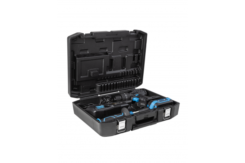 HÖGERT akumulátorová príklepová vŕtačka, 18V pre tehlu, kameň, drevo, kov a plast.