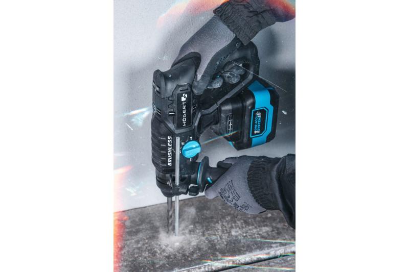 HÖGERT akumulátorová vŕtačka, 18V, OneAccuSystem, s batériou, nabíjačkou v kufri.