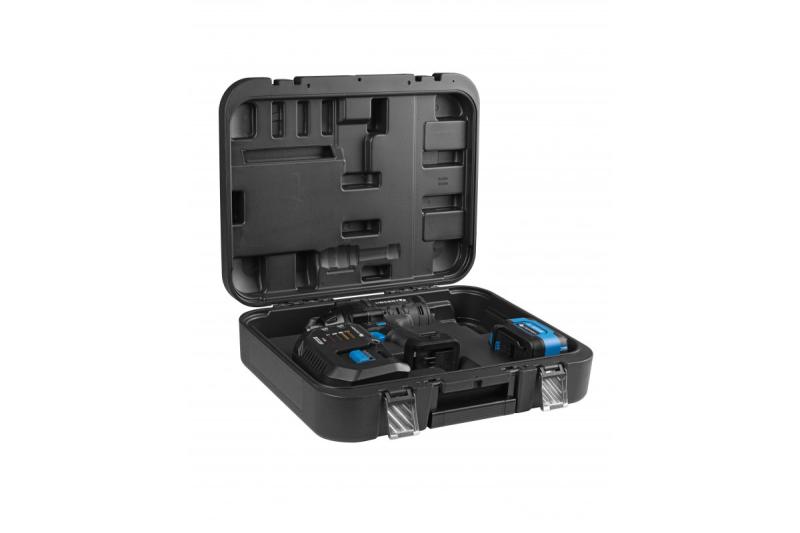 HÖGERT akumulátorový rázový uťahovák, bezuhlíkový, 1000 Nm, 18V s batériou, nabíjačka