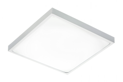 ALTAR LED Stropný svietidlo, 295x295mm, 4000K, 24W, 1680lm, AC180-250V, 50/60 Hz, PF>0.5, IP54, sivá, 3 roky záruky