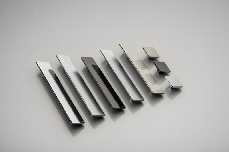 Rukoväť zliatiny HILL Tvar umenie C=128mm hliník