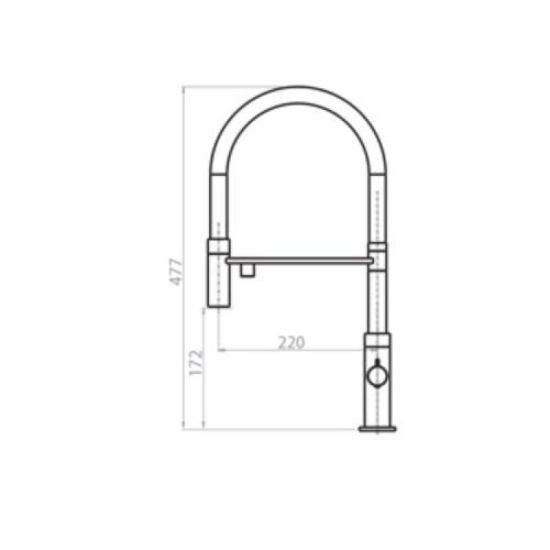 Ausmann Claridge 3-cestná kuchynská batéria s flexibilným výtokom a filtrovanou vodou – Meď - 1208970503