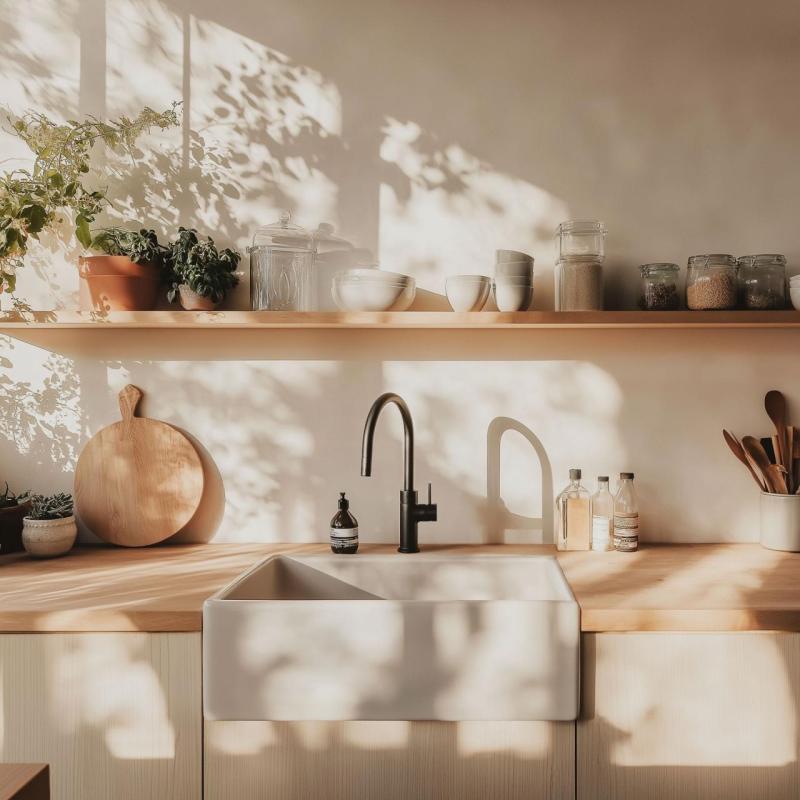 Ausmann Ceramic Panor Shade Keramický biely drez Butler – podstavný a medzipodstavný 630 x 597 mm s otvorom na batériu a zátkou Gun metal 1208970551