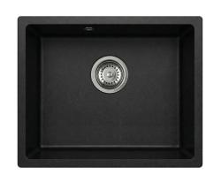 Graniteland Solo Žulový Čierny Drez na zabudovanie 42x34 cm s nerezovou zátkou 1208970611