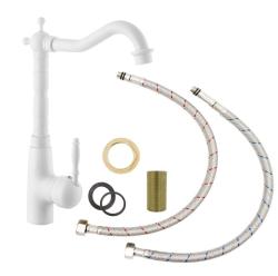 Graniteland Verve  klasická nostalgická kuchynská batéria biela 1208970653