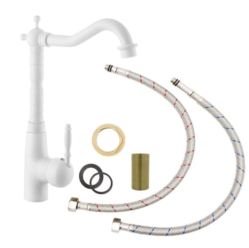 Graniteland Verve  klasická nostalgická kuchynská batéria biela 1208970653