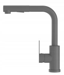 Graniteland Celeste Kuchynská batéria Sivá s Výsuvnou Výlevkou a Dvojfunkčnou Ručnou Sprchou 1208970663