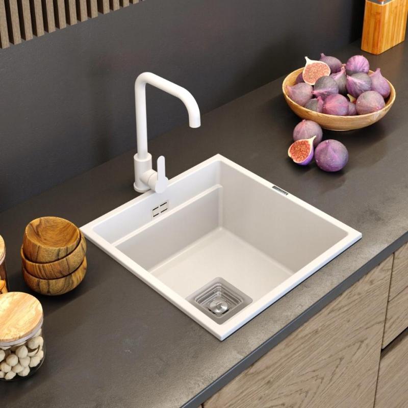 Graniteland Stellar Kuchynská batéria Biela s otočným výtokom 1208970668