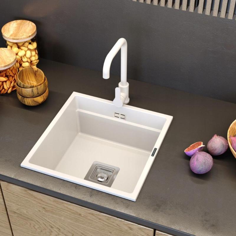 Graniteland Stellar Kuchynská batéria Biela s otočným výtokom 1208970668