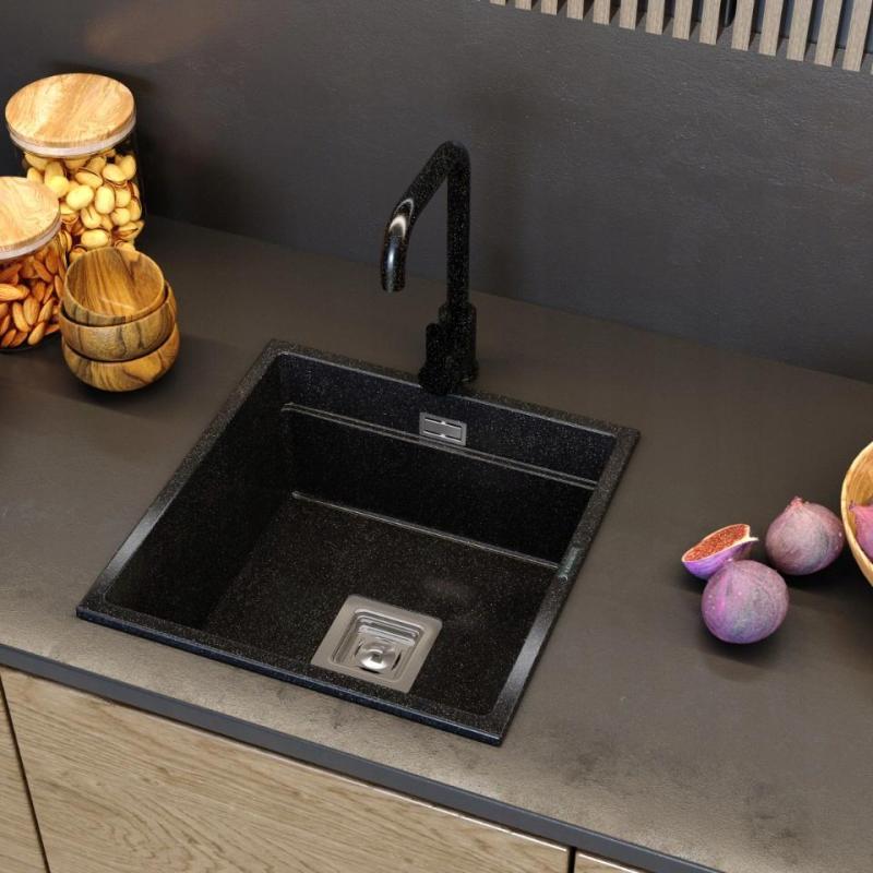 Graniteland Stellar Kuchynská batéria Arduin s vzhľadom tvrdého kameňa s otočným výtokom 12089706734