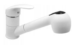 Graniteland Rhea Kuchynská batéria Biela s Výsuvnou Výpusťou a Dvojfunkčnou Ručnou Sprchou 1208970714