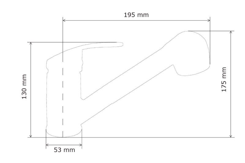 Graniteland Rhea Kuchynská batéria Biela s Výsuvnou Výpusťou a Dvojfunkčnou Ručnou Sprchou 1208970714