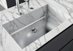 Foster Phantom Base RVS Základová doska Pracovná doska Drez 40x40cm na zabudovanie do keramiky, prírodného kameňa a Solidsurface hrúbky 20mm 1208970718