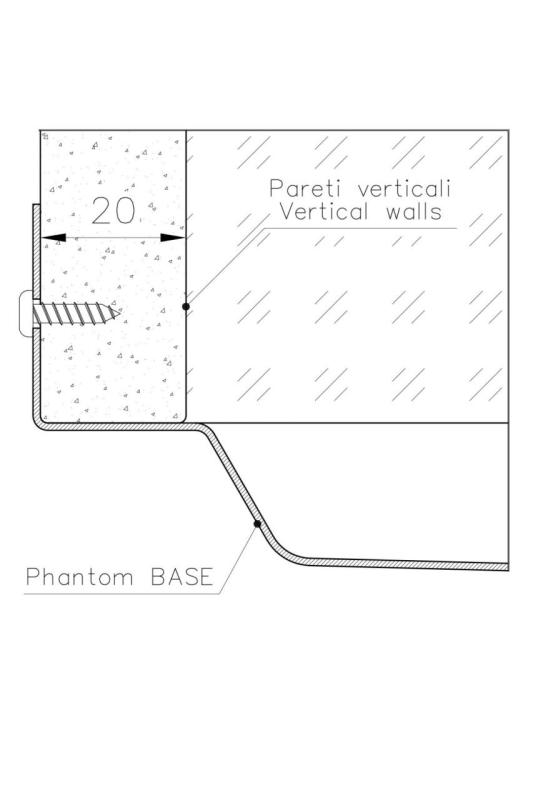 Foster Phantom Base RVS Základová doska Pracovná doska Drez 40x40cm na zabudovanie do keramiky, prírodného kameňa a Solidsurface hrúbky 20mm 1208970718