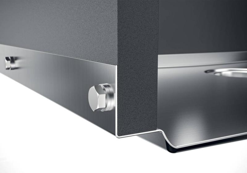 Foster Phantom Base RVS Základová doska Pracovná doska Drez 40x40cm na zabudovanie do keramiky, prírodného kameňa a Solidsurface hrúbky 20mm 1208970718