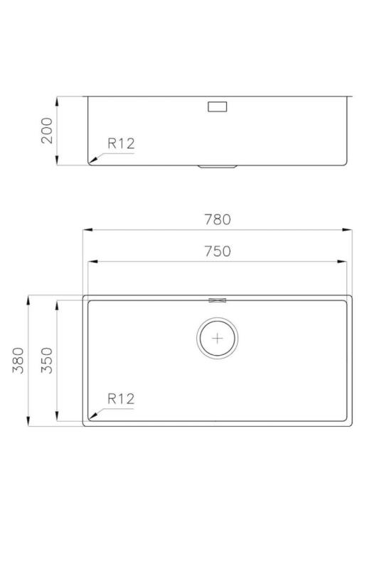Foster L35 Špeciálny 35 cm dlhý nerezový drez 75 x 35 cm Podstavba 1208970724