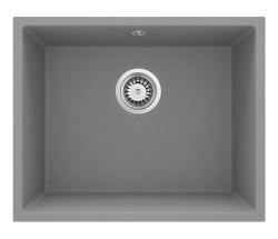 GraniteMy Univerzálny Granitový Šedý Drez 50x40 cm Nadstavba, Podstavba a Rovná Instalácia s Nerezovou Zástrčkou 1208970745