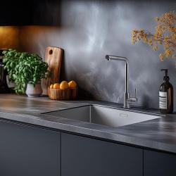 Pure.Sink Prestige Kombinovaná sada Nerezový drez 50x40 cm s Nerezovou kuchynskou batériou 1208970762