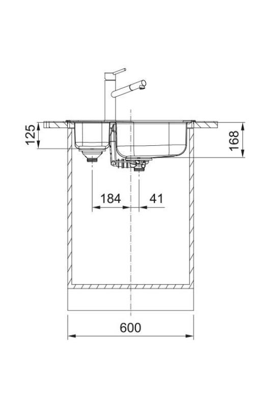 Franke Spark SKX 660 1,5 RVS Umyvadlo obojstranné Nadstavbové 62x49cm 101.0714.455