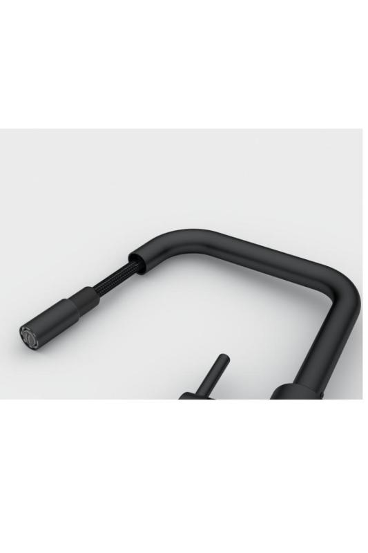 Franke Lina U Kuchynská batéria Čierna Vytiahnuteľný výtok 115.0728.477