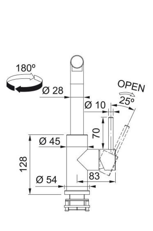 Franke Smart Glenda Kuchynská batéria RVS Vysúvateľný výtok 115.0706.986