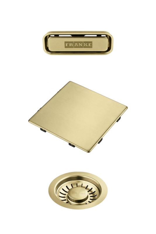 Franke Kubus 2.0 farebný set Odtokový set Zlato 1208970836