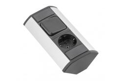 MINI rohový predlžovací kábel s vypínačom a zásuvkou Schuko 230 V 16 A