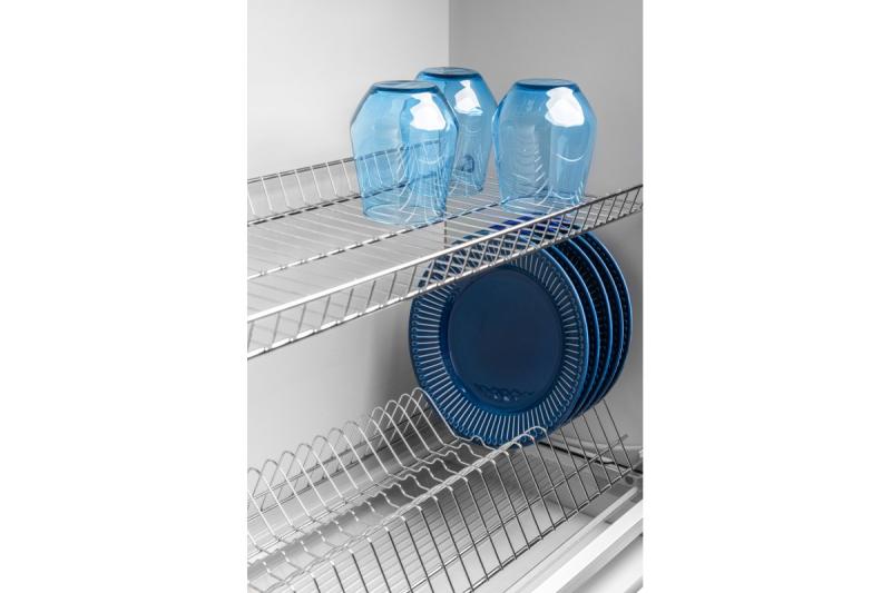 Odvodňovač GTV BASIC 1, dvojpodlažný, skriňa 500, pre dosky o hrúbke 16 - 18 mm, 1x zásuvka, chróm