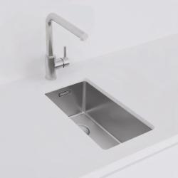 Pure.Sink Exclusivo malý nerezový drez 18x40 cm 10mm rádius podstavca, rovnomerné vloženie a nadstavba PEX1840-02