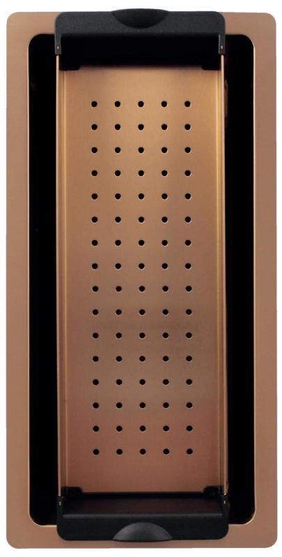 Pure.Sink Exclusivo malý medený drez 18x40 cm, rádius 10mm, podstavcová, plochá a nadstavbová montáž PEX1840-62