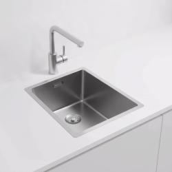 Pure.Sink Exclusivo RVS umývadlo 34x40 cm 10mm rádius podstavca, rovnomontáže a nadstavby PEX3440-02