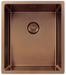 Pure.Sink Exclusivo Medený drez 34x40 cm 10mm rádius podstavcový, rovný a zosadený PEX3440-62