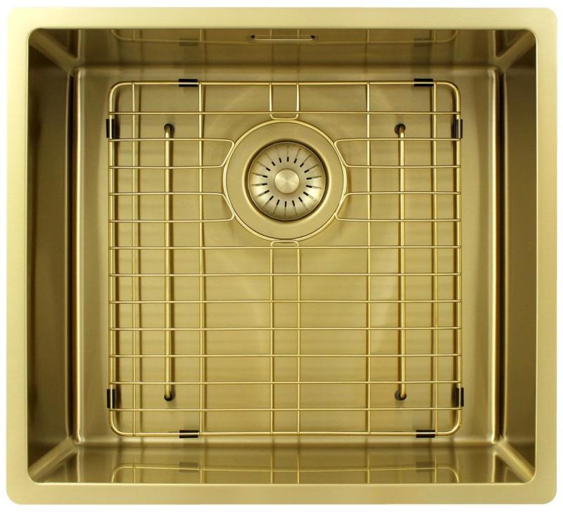 Pure.Sink Exclusivo Zlatý drez 45x40 cm 10mm polomer podstavcový, plochý a nadstavbový PEX4540-60