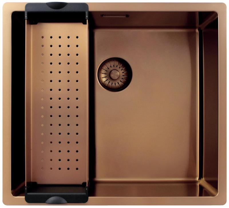 Pure.Sink Exclusivo Medené umývadlo 45x40 cm 10mm polomer podstavca, plochá konštrukcia a nadstavba PEX4540-62