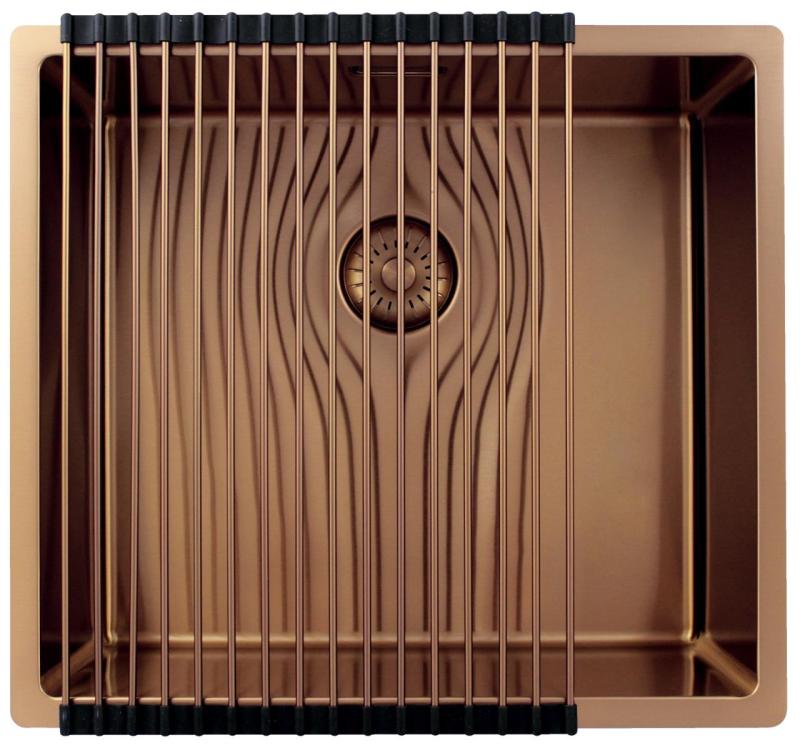 Pure.Sink Exclusivo Medené umývadlo 45x40 cm 10mm polomer podstavca, plochá konštrukcia a nadstavba PEX4540-62