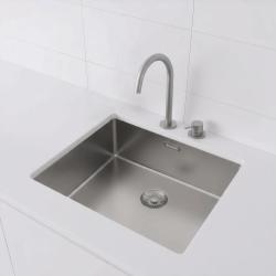 Pure.Sink Exclusivo RVS umývadlo 50x40 cm 10mm rádius podstavca, plochý stavebný a nadstavbový PEX5040-02