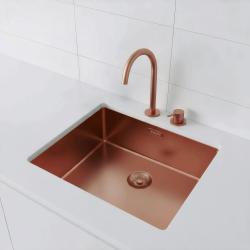 Pure.Sink Exclusivo Medené umývadlo 50x40 cm 10mm rádius podstavca, rovného stavebného dielu a nadstavby PEX5040-62